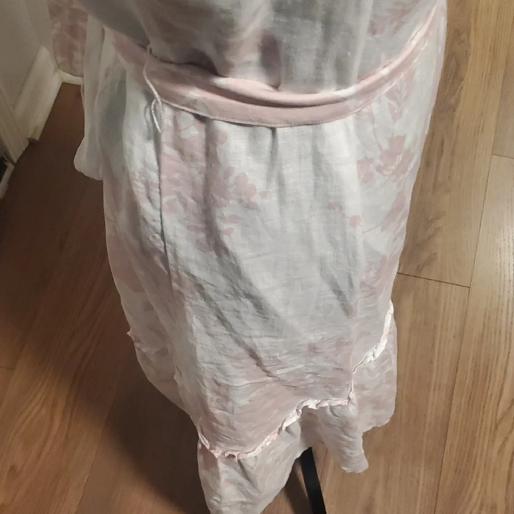 Saks Fifth Avenue Elegant Pink Floral Women's Dress - Picture 8 of 10